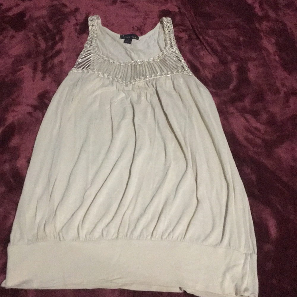 Tan sleeveless Top